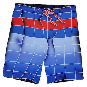 Artistry In Mosaics Board Shorts Blue Porcelain Pool Design 20" x 20"